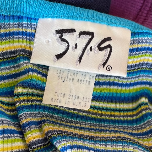 5•7•9 Vintage 90’s Striped Slightly Cropped Tank - Picture 5 of 9